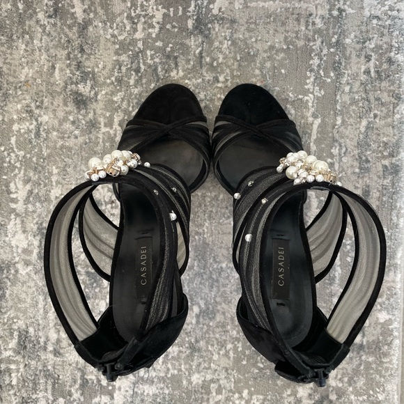 Casadei Blade heel sandal with Swarovski crystals - Size 37 - Picture 5 of 7